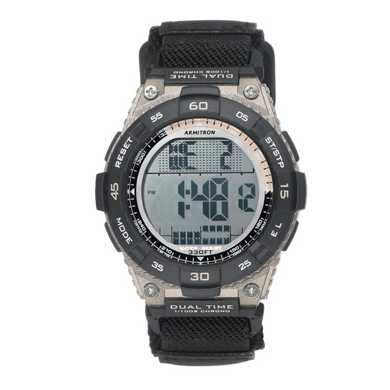 Men's Brown Digital Chronograph Black Nylon Strap | Choose-Your-Gift