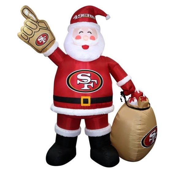 San Francisco 49ers Inflatable Santa | Choose-Your-Gift