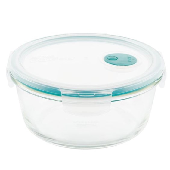 LocknLock Purely Better Vented Glass Round Food Storage Container, 32 ...