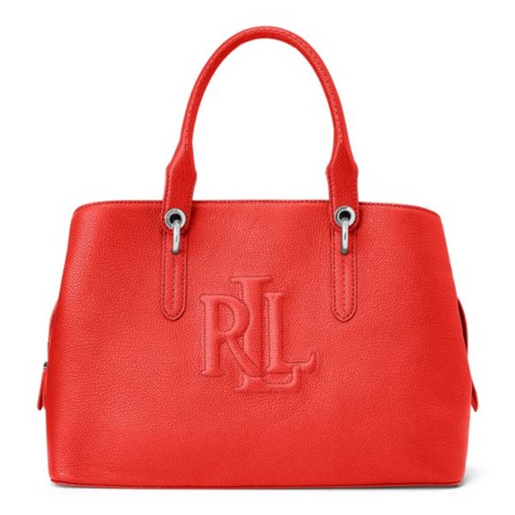 Hayward Leather Medium Satchel in Red | Choose-Your-Gift