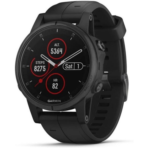 Garmin fenix 5S Plus,Sapphire,White with Rose Goldtone Metal Band ...