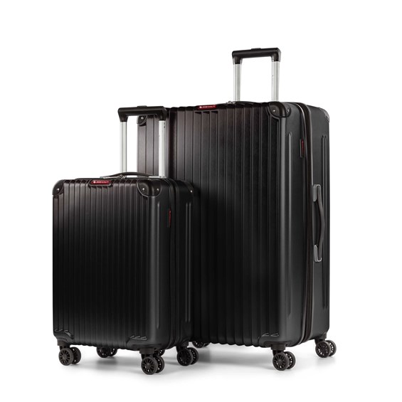 2 Pcs Hardside Luggage Abs, Black | Choose-Your-Gift