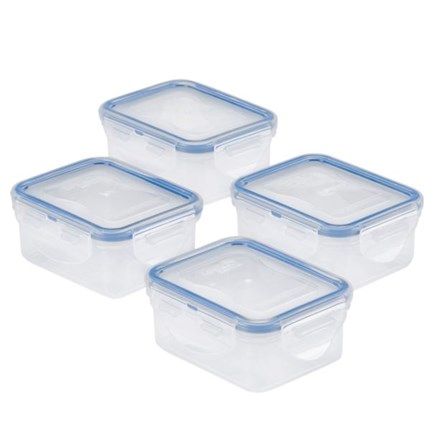 Easy Essentials 6-Ounce Rectangular Food Storage Container, Set of 4 ...