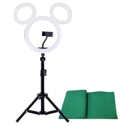 Disney Studio Kit with XL Ring Light, BT Remote and Green Screen ...